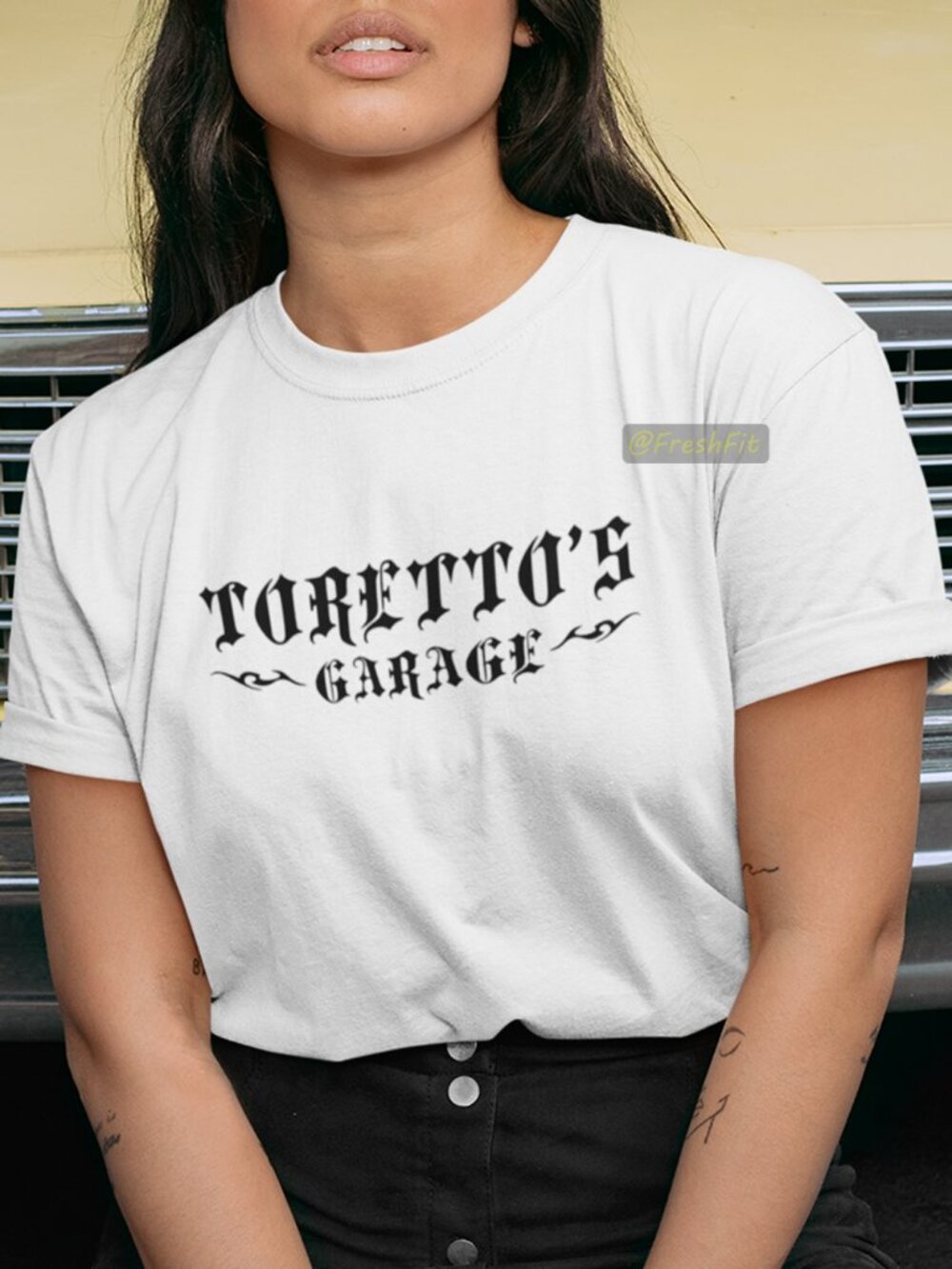 🆕Toretto's Garage White T-Shirt Graphic Tee